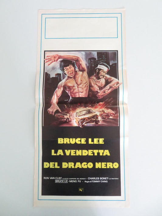 THE BLACK DRAGON'S REVENGE ITALIAN LOCANDINA POSTER RON VAN CLEEF BONET 1981 Movie posters