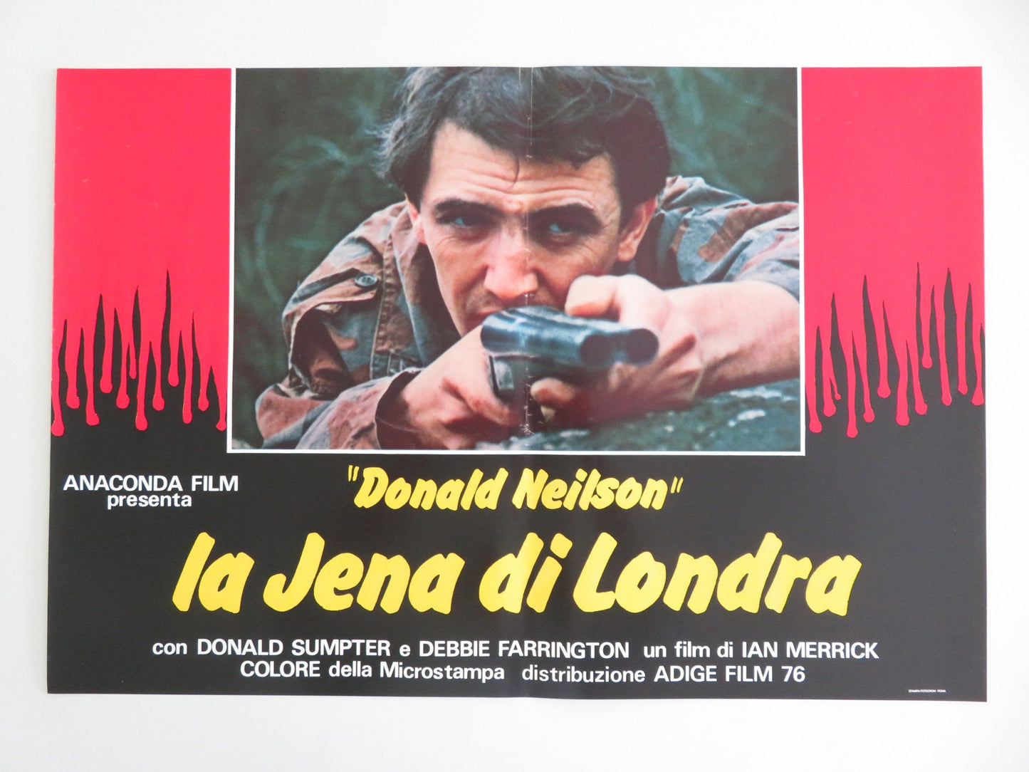 THE BLACK PANTHER - E ITALIAN FOTOBUSTA POSTER DONALD SUMPTER FARRINGTON 1980 Movie posters