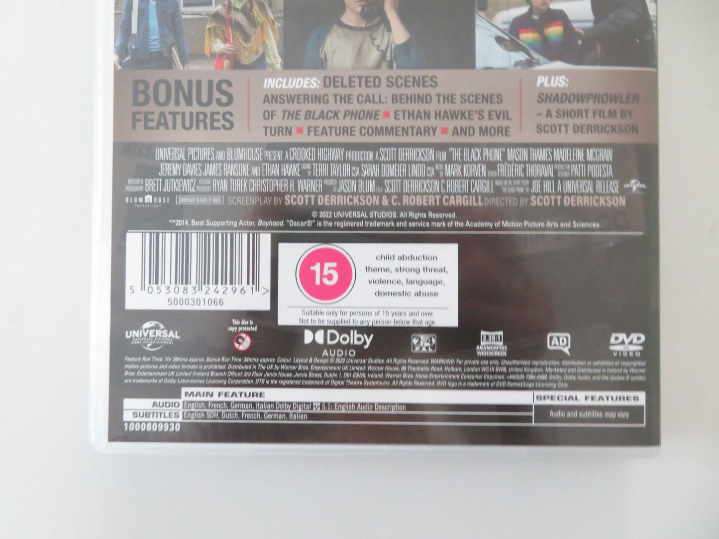 The Black Phone (DVD) Mason Thames Madeleine McGraw Ethan Hawke 2022 Region 2,4 Movie posters