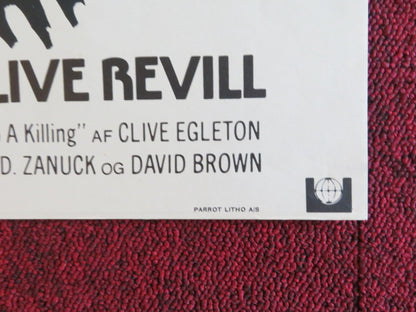 THE BLACK WINDMILL DANISH POSTER ROLLED MICHAEL CAINE DONALD PLEASENCE 1974 Rendezvous Cinema Movie posters