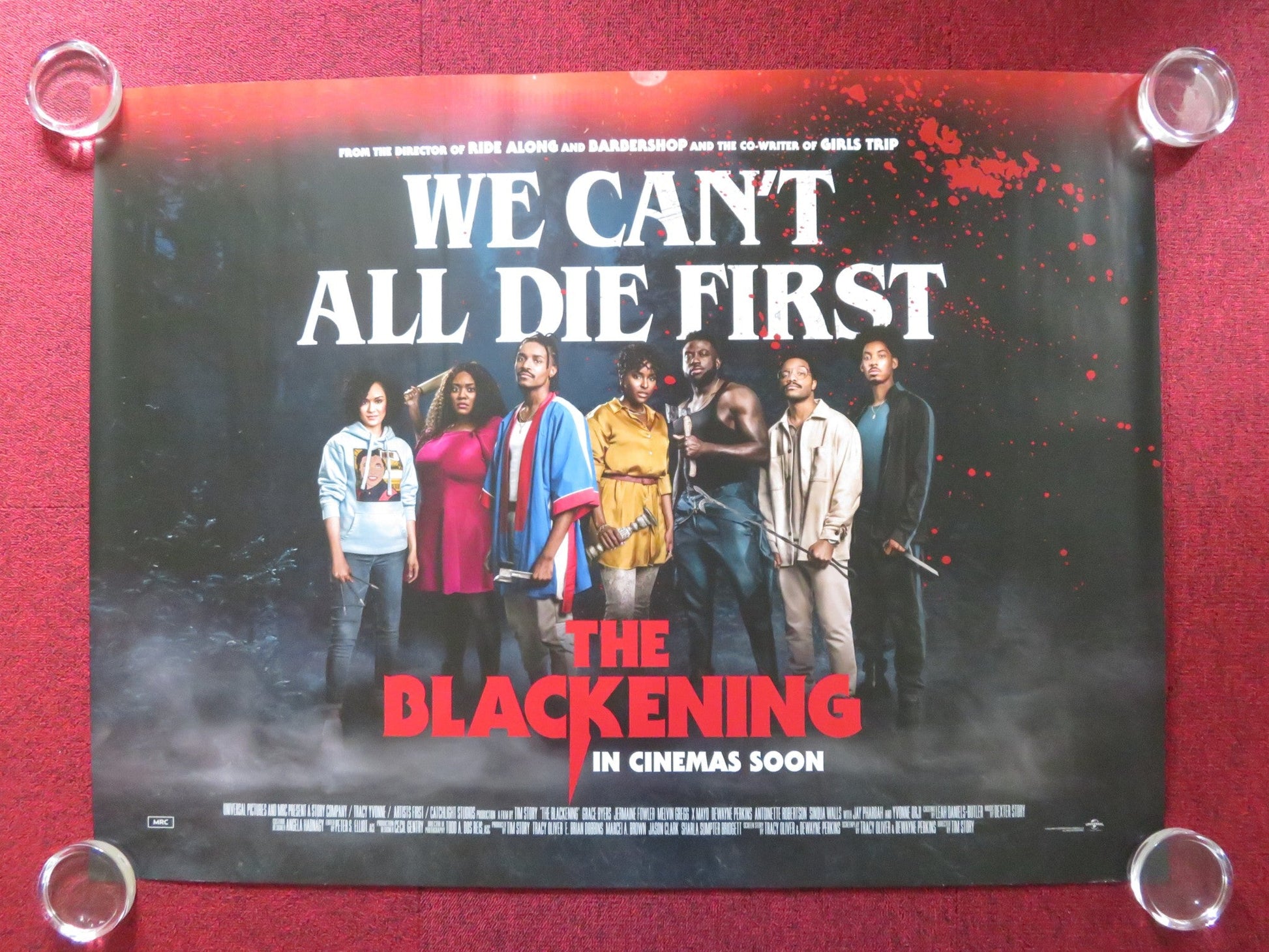 THE BLACKENING UK QUAD ROLLED POSTER GRACE BYERS JERMAINE FOWLER 2022 Rendezvous Cinema Movie posters