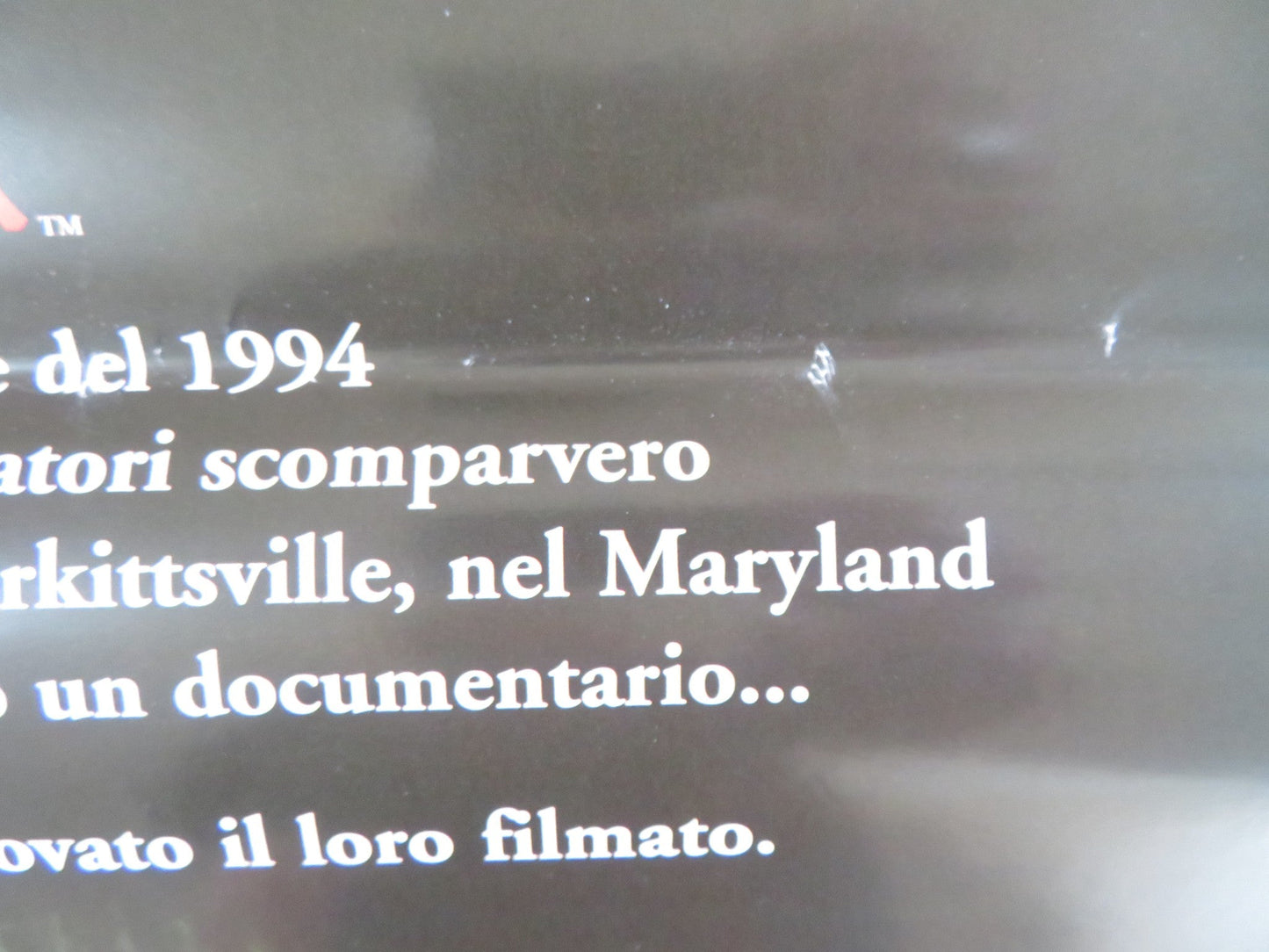 THE BLAIR WITCH PROJECT ITALIAN LOCANDINA POSTER HEATHER DONAHUE 1999 Rendezvous Cinema Movie posters