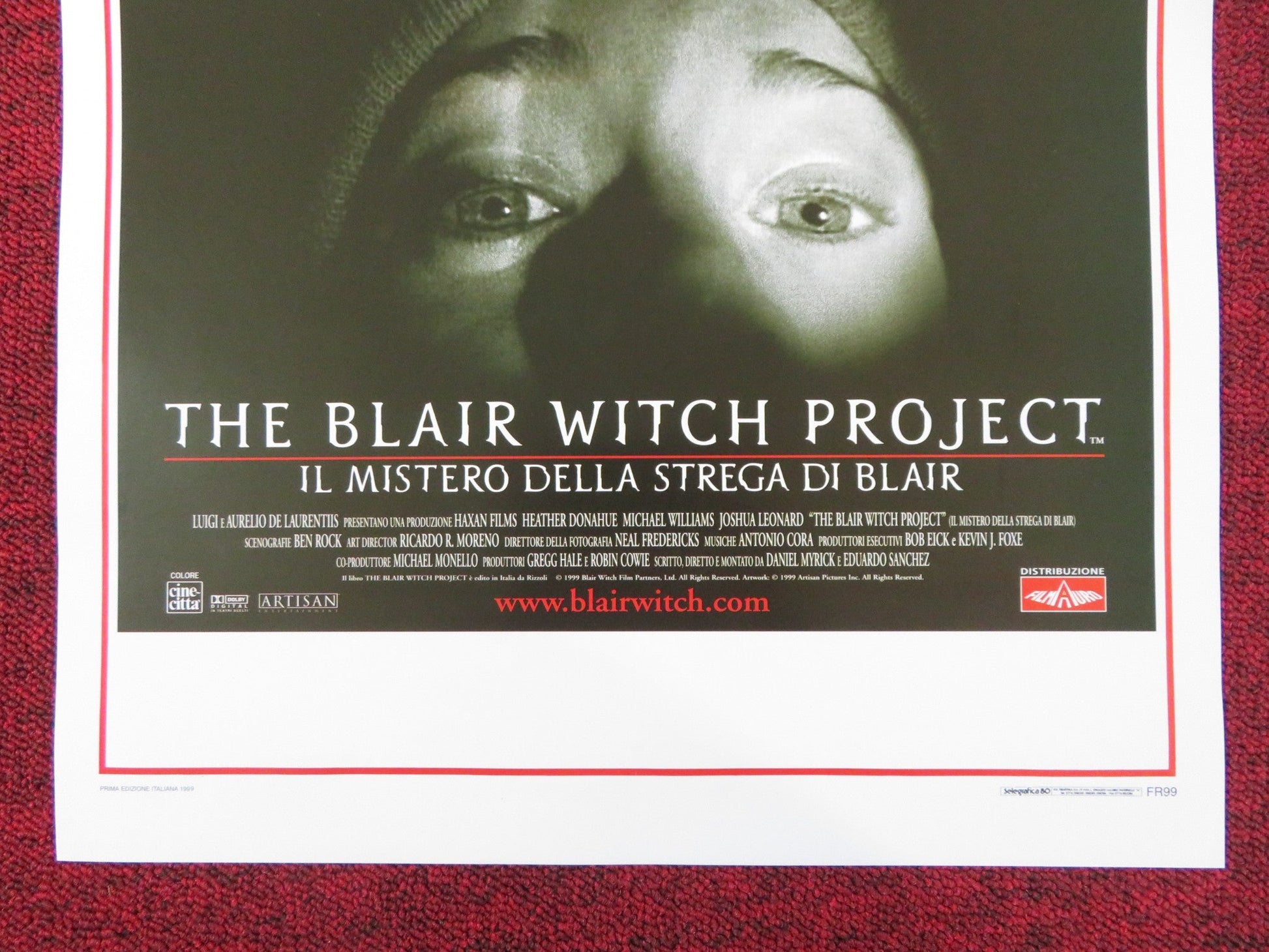 THE BLAIR WITCH PROJECT ITALIAN LOCANDINA POSTER HEATHER DONAHUE 1999 Rendezvous Cinema Movie posters