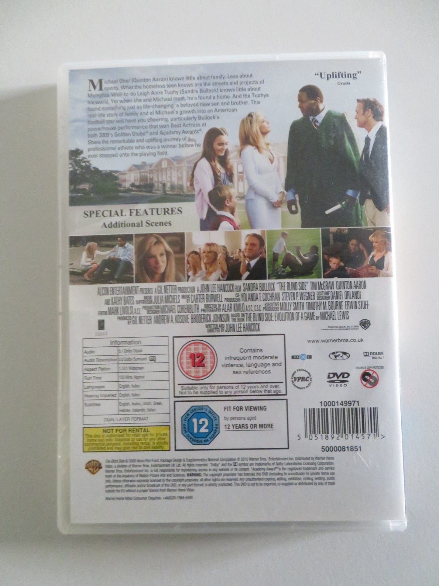 THE BLIND SIDE (DVD) SANDRA BULLOCK QUINTON AARON 2009 REGION 2 Movie posters