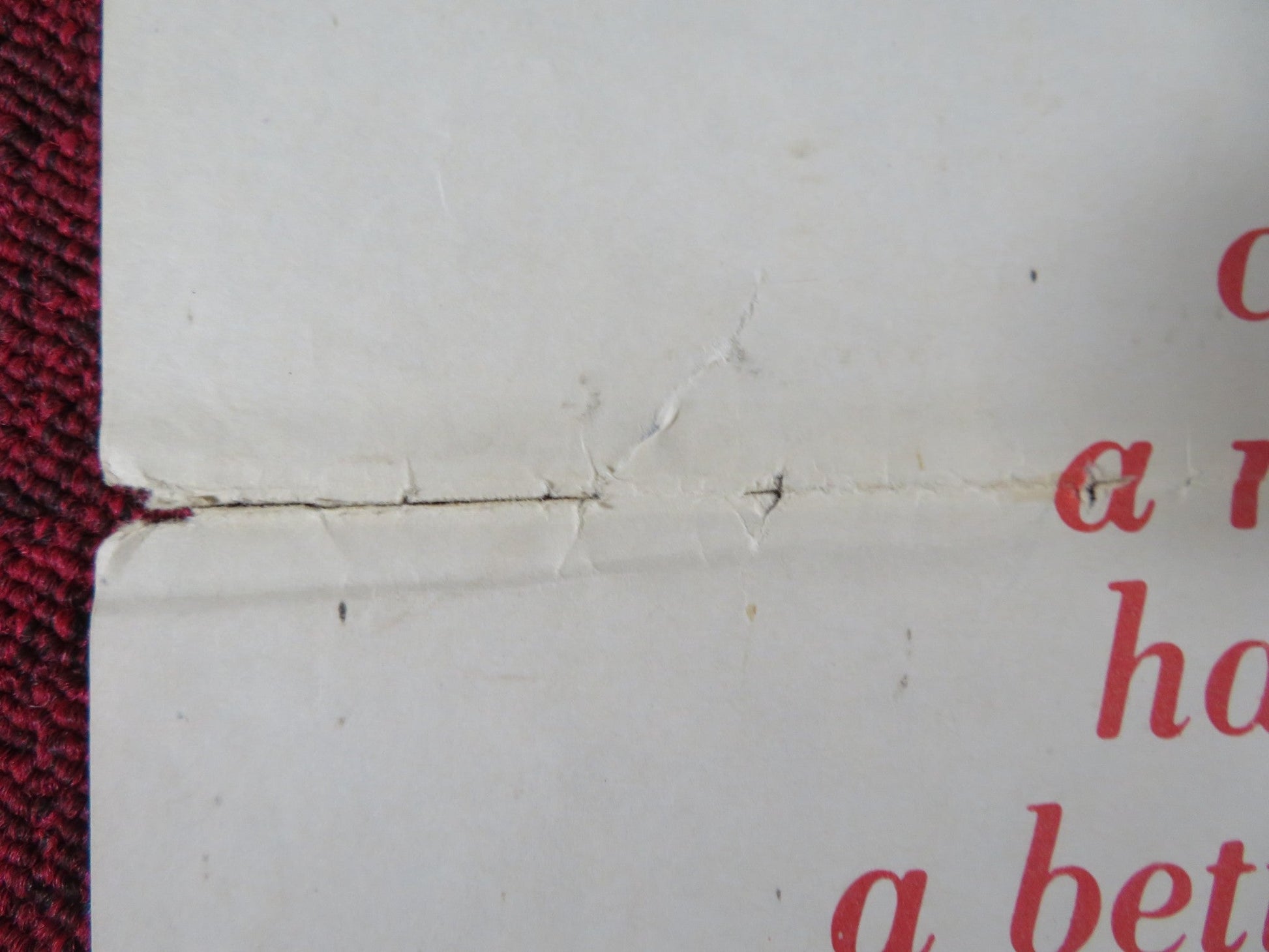 THE BLUE ANGEL FOLDED US ONE SHEET POSTER CURD JURGENS MAY BRITT 1959 Rendezvous Cinema Movie posters