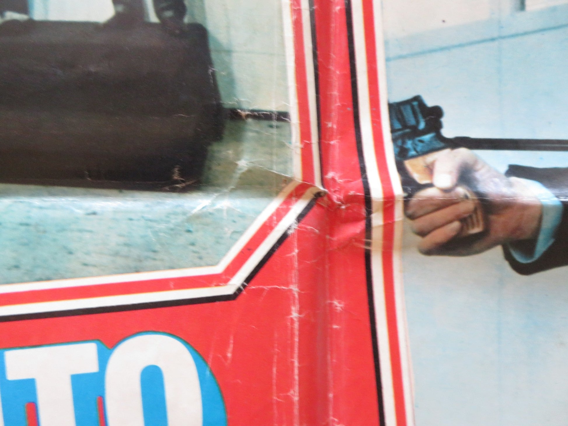 THE BLUE EYED BANDIT - B ITALIAN FOTOBUSTER POSTER FOLDED FRANCO NERO 1980 Rendezvous Cinema Movie posters