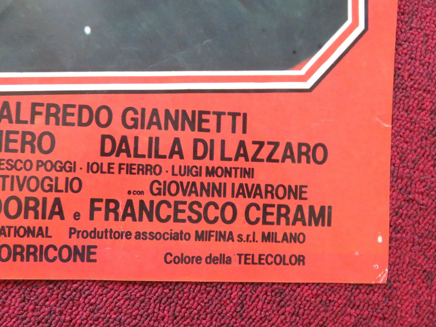 THE BLUE EYED BANDIT - C ITALIAN FOTOBUSTER POSTER FOLDED FRANCO NERO 1980 Rendezvous Cinema Movie posters