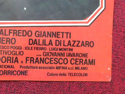 THE BLUE EYED BANDIT - C ITALIAN FOTOBUSTER POSTER FOLDED FRANCO NERO 1980 Rendezvous Cinema Movie posters