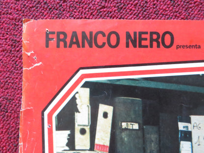 THE BLUE EYED BANDIT - C ITALIAN FOTOBUSTER POSTER FOLDED FRANCO NERO 1980 Rendezvous Cinema Movie posters