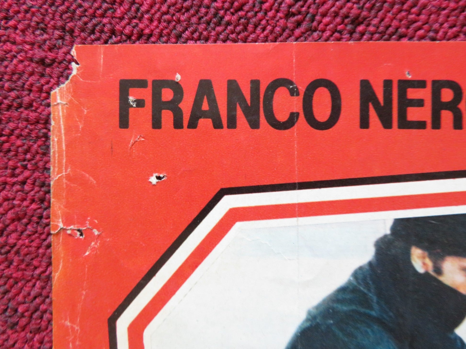 THE BLUE EYED BANDIT - D ITALIAN FOTOBUSTER POSTER FOLDED FRANCO NERO 1980 Rendezvous Cinema Movie posters