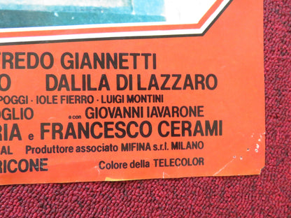 THE BLUE EYED BANDIT - E ITALIAN FOTOBUSTER POSTER FOLDED FRANCO NERO 1980 Rendezvous Cinema Movie posters