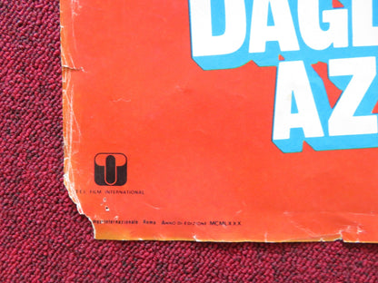 THE BLUE EYED BANDIT - E ITALIAN FOTOBUSTER POSTER FOLDED FRANCO NERO 1980 Rendezvous Cinema Movie posters