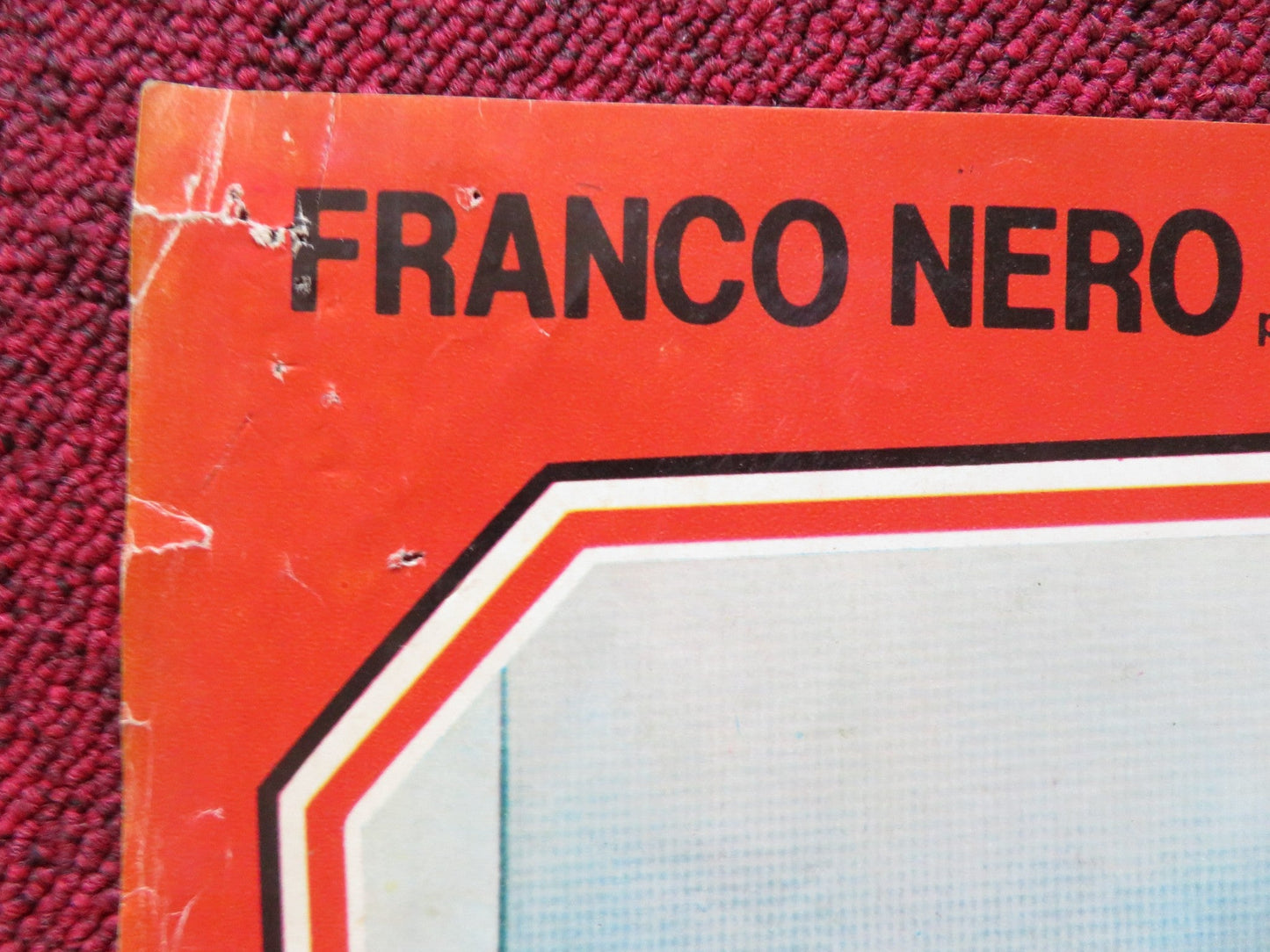 THE BLUE EYED BANDIT - E ITALIAN FOTOBUSTER POSTER FOLDED FRANCO NERO 1980 Rendezvous Cinema Movie posters