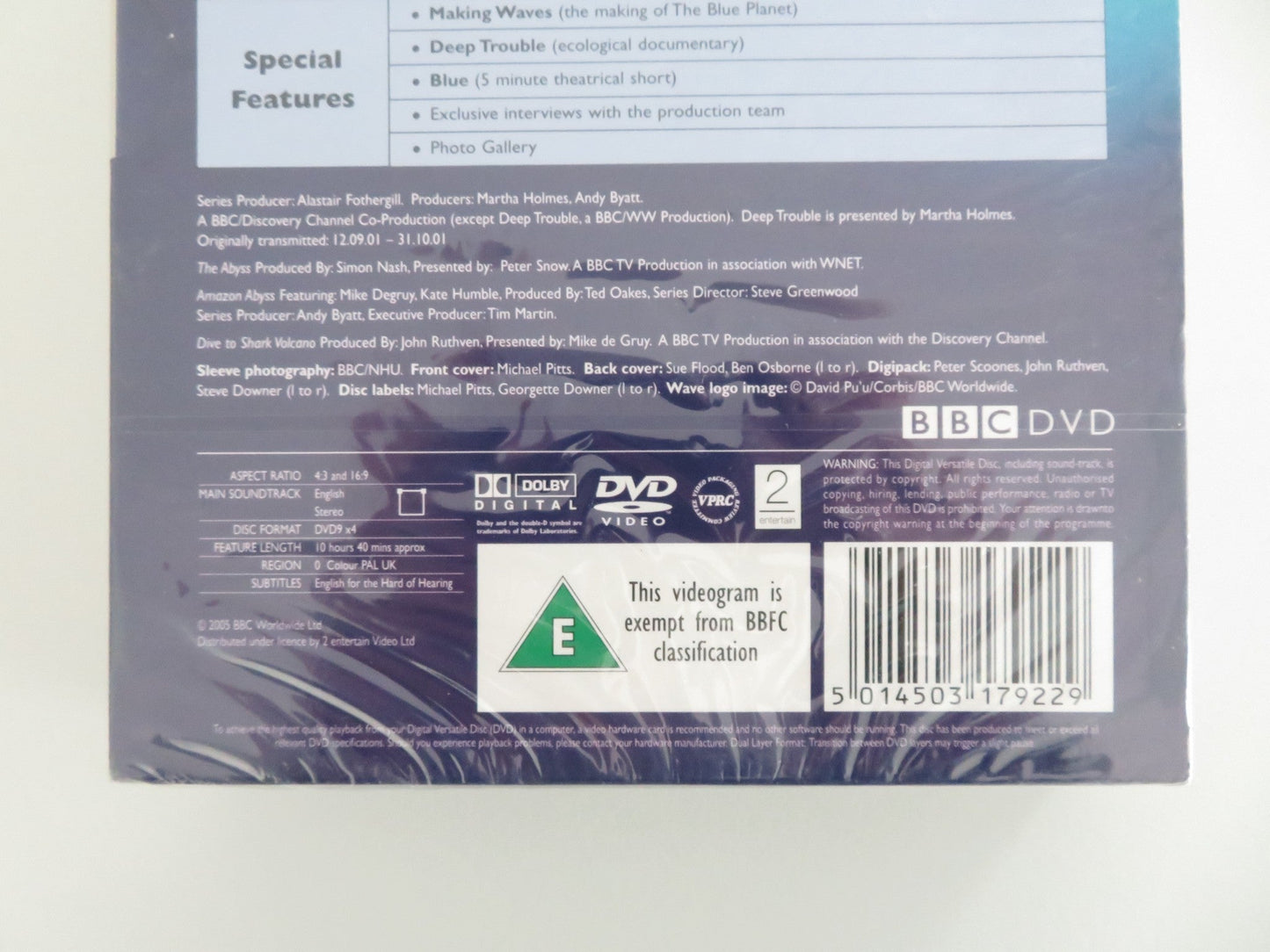 The Blue Planet - Special Edition - B (DVD BoxSet) D. Attenborough 2001 Region 0 Movie posters