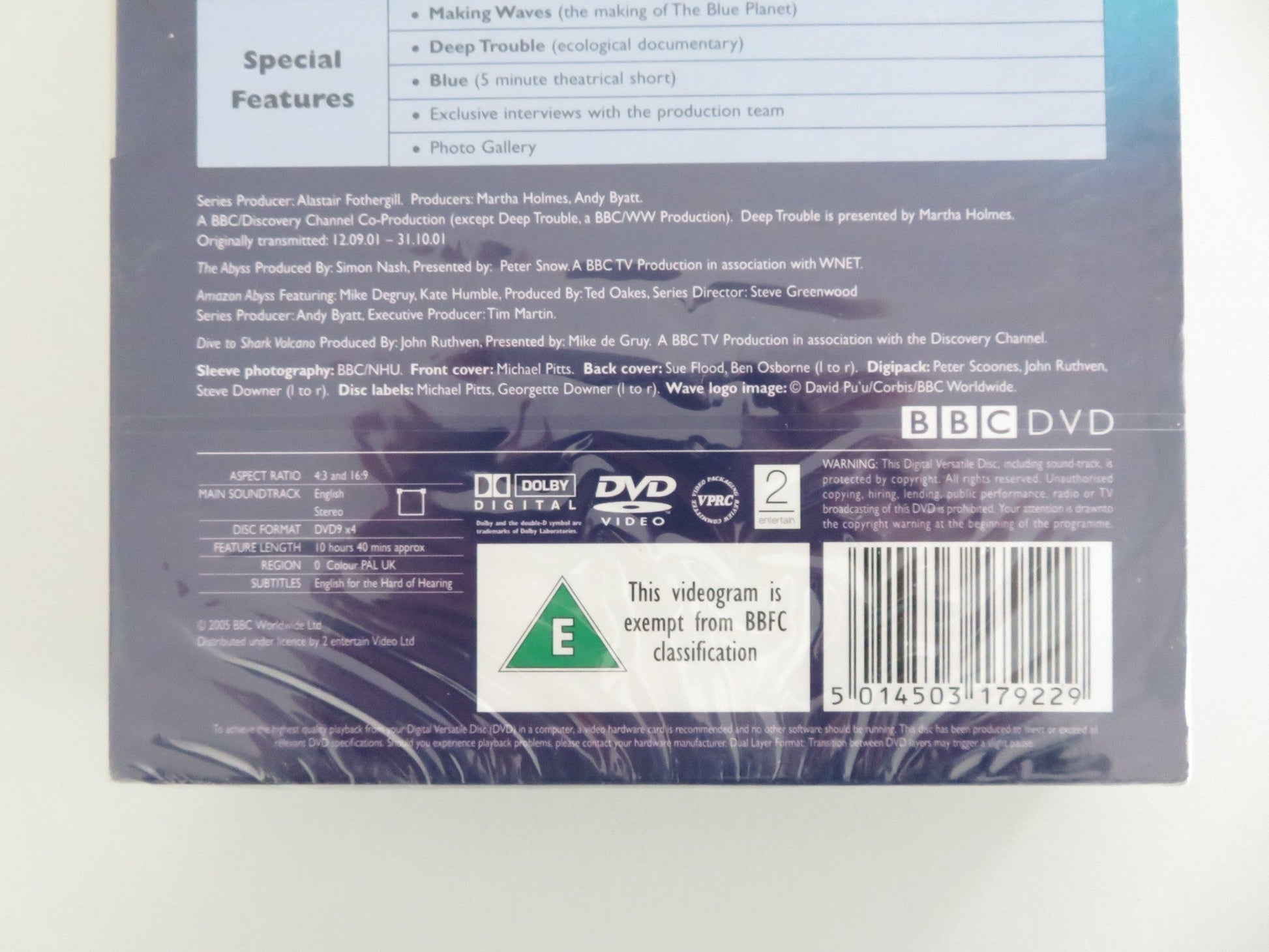 The Blue Planet - Special Edition - B (DVD BoxSet) D. Attenborough 2001 Region 0 Movie posters