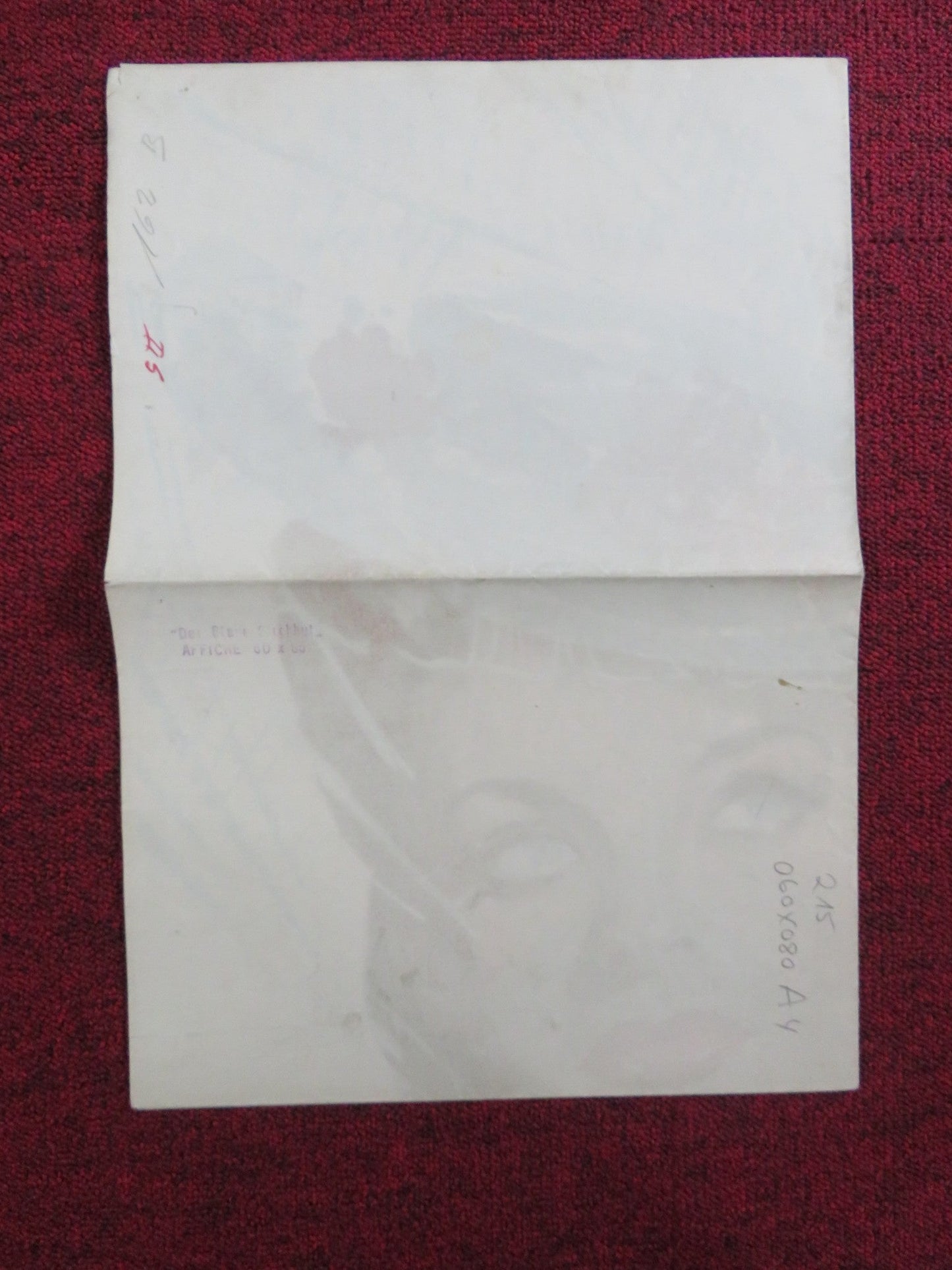 THE BLUE STRAW HAT GERMAN A1 POSTER FOLDED MARGOT HIELSCHER KARL SCHONBOCK Rendezvous Cinema Movie posters