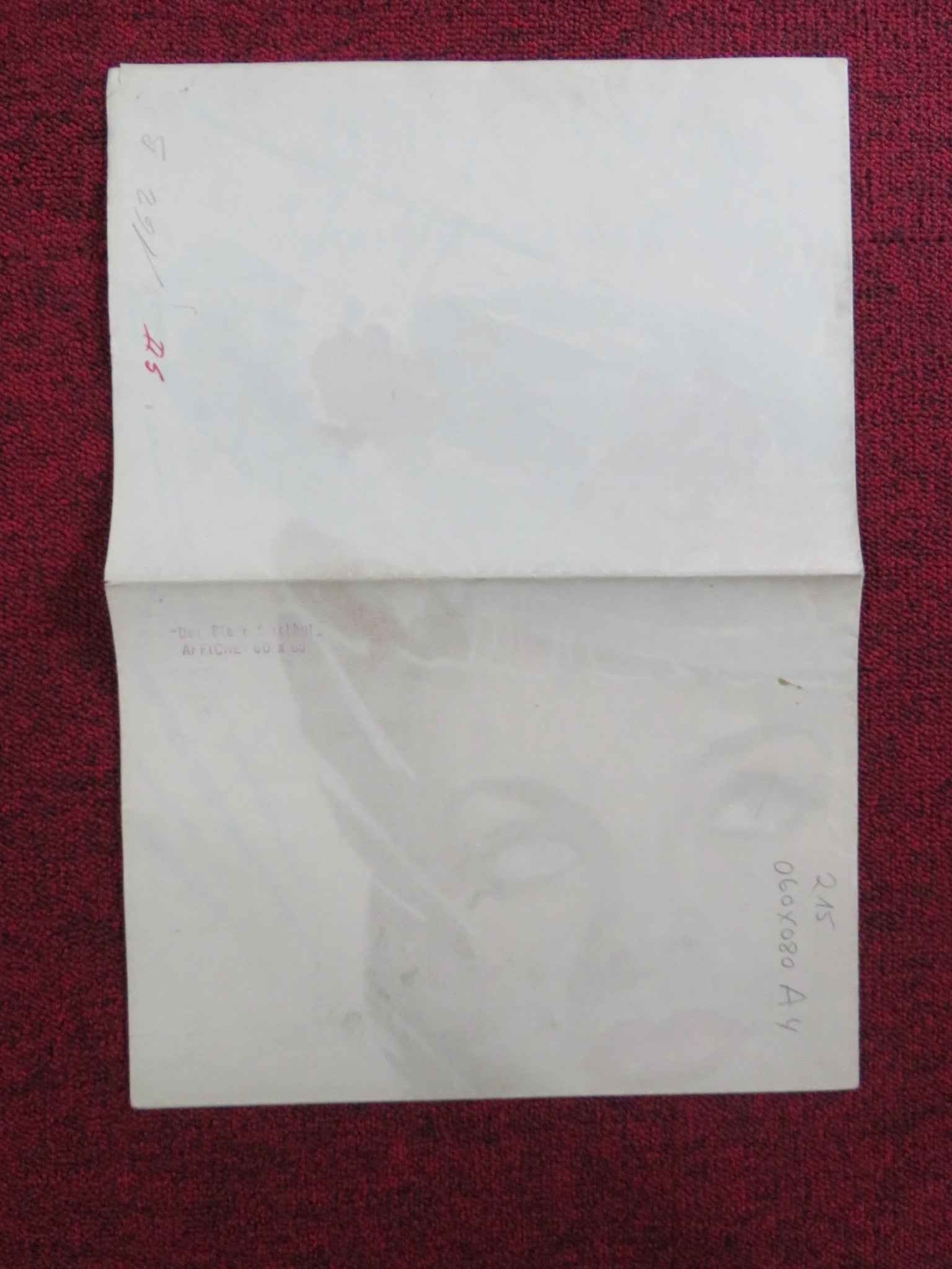 THE BLUE STRAW HAT GERMAN A1 POSTER FOLDED MARGOT HIELSCHER KARL SCHONBOCK Rendezvous Cinema Movie posters