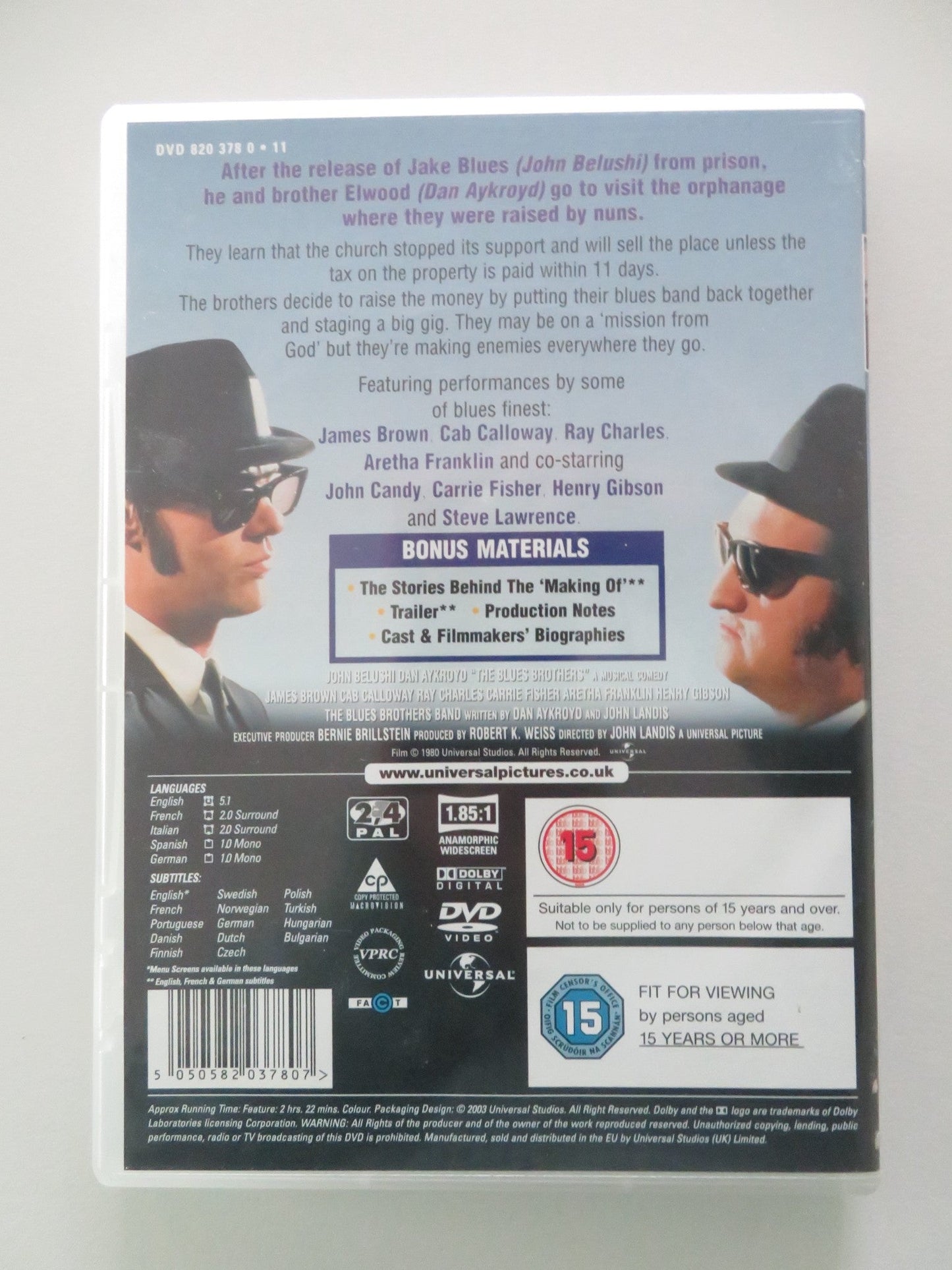 The Blues Brothers (DVD) John Belushi Dan Aykroyd 1980 Region 2, 4 Movie posters