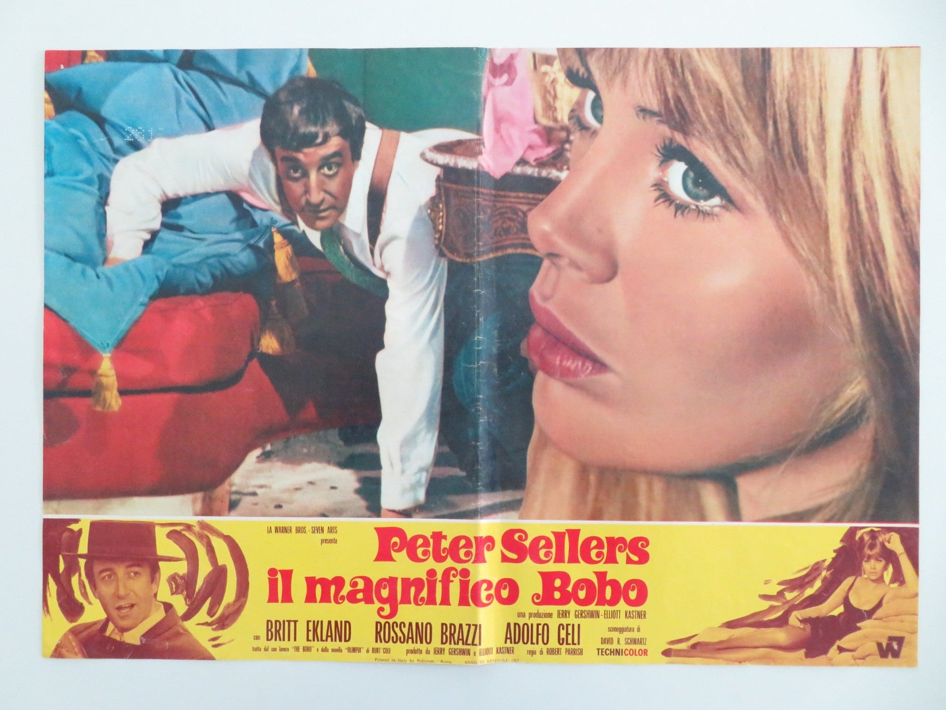 THE BOBO - B ITALIAN FOTOBUSTA POSTER PETER SELLERS BRITT EKLAND 1967 Movie posters