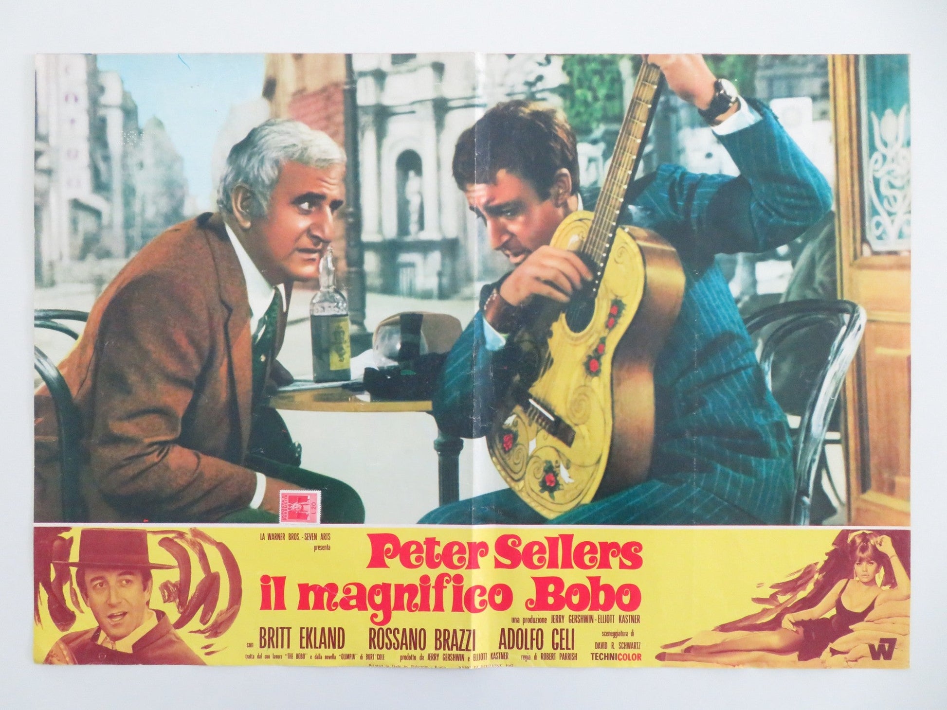 THE BOBO - C ITALIAN FOTOBUSTA POSTER PETER SELLERS BRITT EKLAND 1967 Movie posters