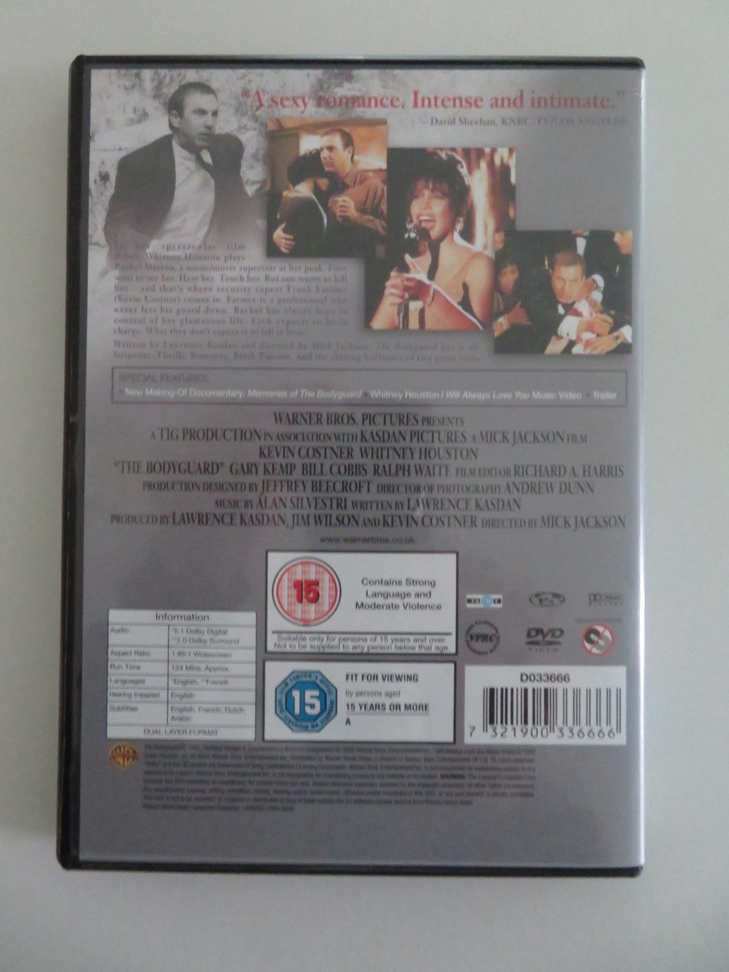 THE BODYGUARD - SPECIAL EDITION (DVD) KEVIN COSTNER WHITNEY HOUSTON 1994 REGION 2 Movie posters