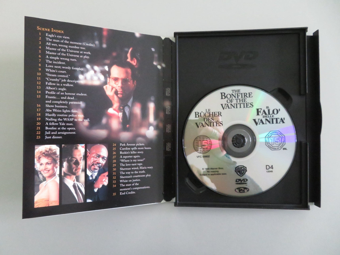 The Bonfire of the Vanities (DVD) Tom Hanks Bruce Willis 1990 Region 2 Movie posters