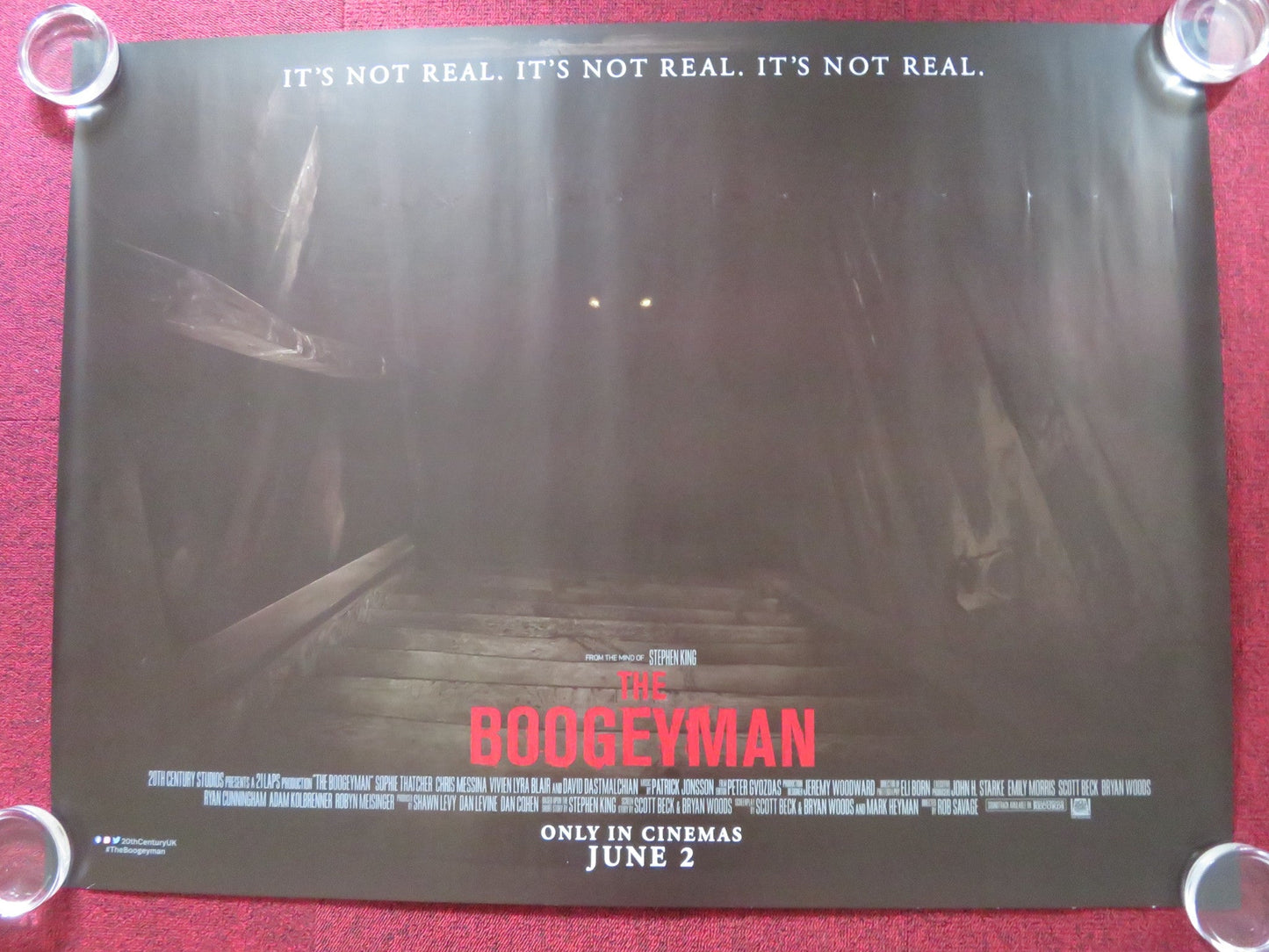 THE BOOGEYMAN UK QUAD ROLLED POSTER STEPHEN KING SOPHIE THATCHER 2023 Rendezvous Cinema Movie posters