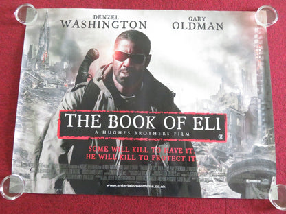 THE BOOK OF ELI UK QUAD ROLLED POSTER DENZEL WASHINGTON GARY OLDMAN 2010 Movie posters
