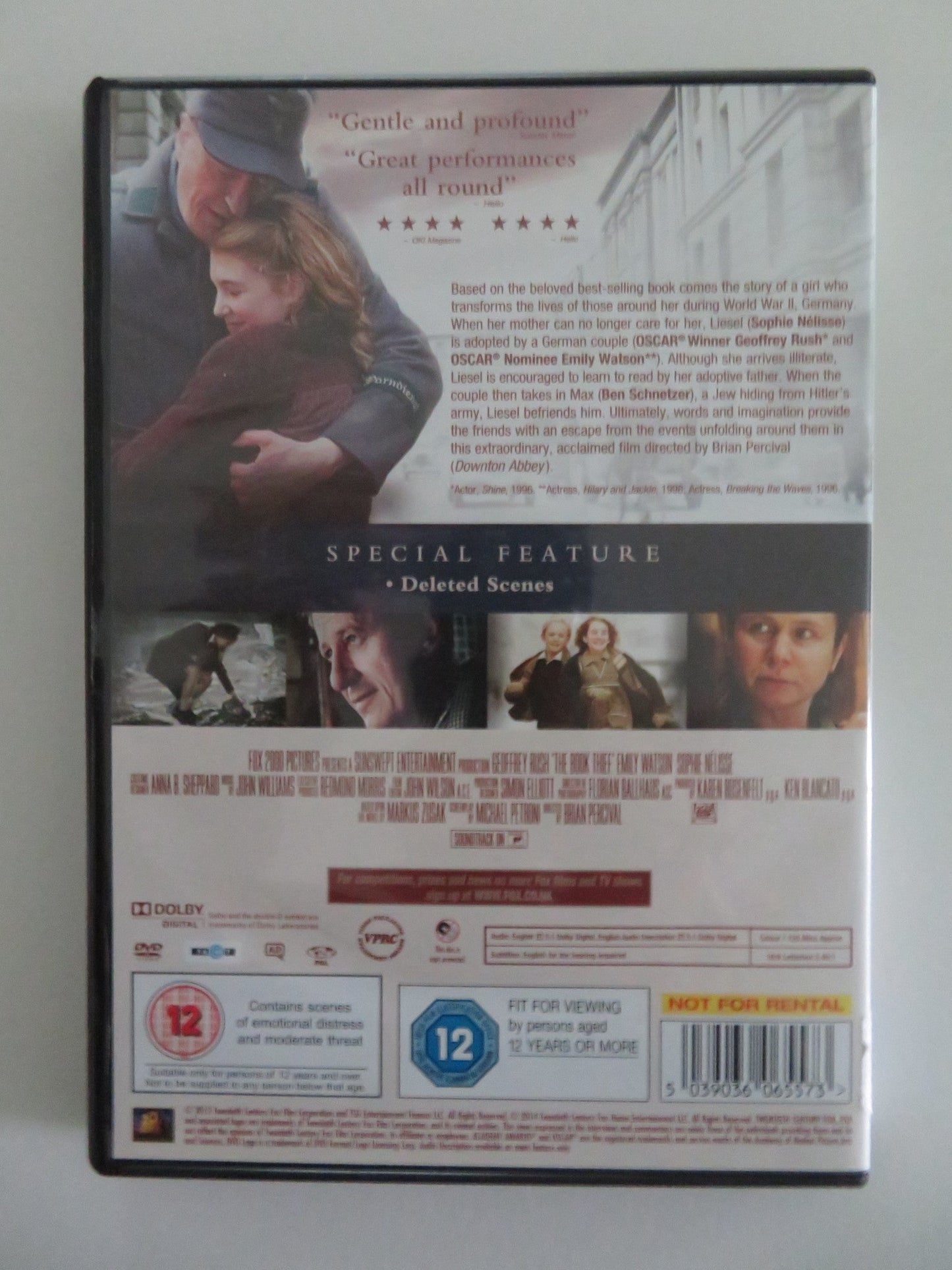 THE BOOK THIEF (DVD) GEOFFREY RUSH EMILY WATSON 2013 REGION 2 Movie posters