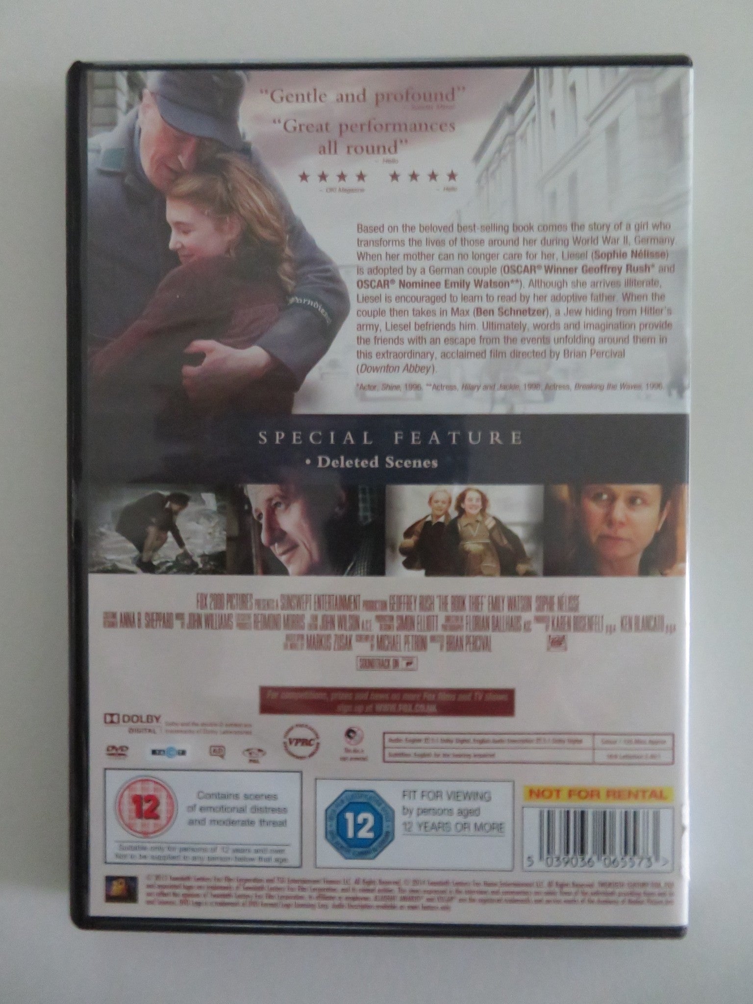 THE BOOK THIEF (DVD) GEOFFREY RUSH EMILY WATSON 2013 REGION 2 Movie posters