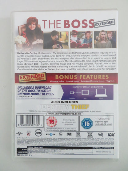 THE BOSS - EXTENDED (DVD) MELISSA MCCARTHY PETER DINKLAGE 2016 REGION 2,4 Movie posters