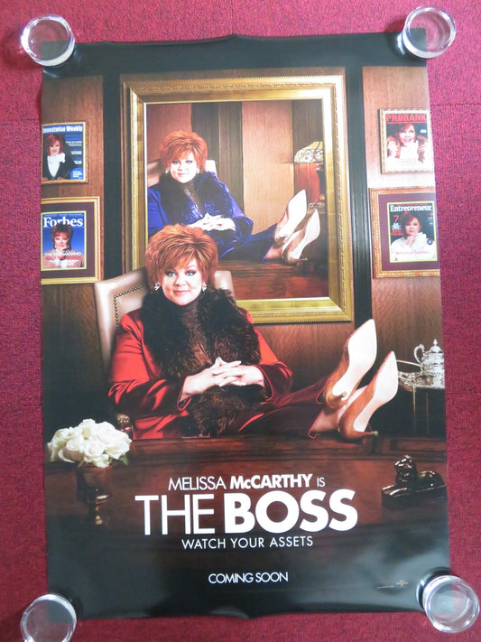 THE BOSS US ONE SHEET ROLLED POSTER MELISSA MCARTHY KRISTEN BELL 2016 Rendezvous Cinema Movie posters