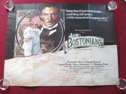 THE BOSTONIANS UK QUAD ROLLED POSTER CHRISTOPHER REEVE VANESSA REDGRAVE 1984 Rendezvous Cinema Movie posters
