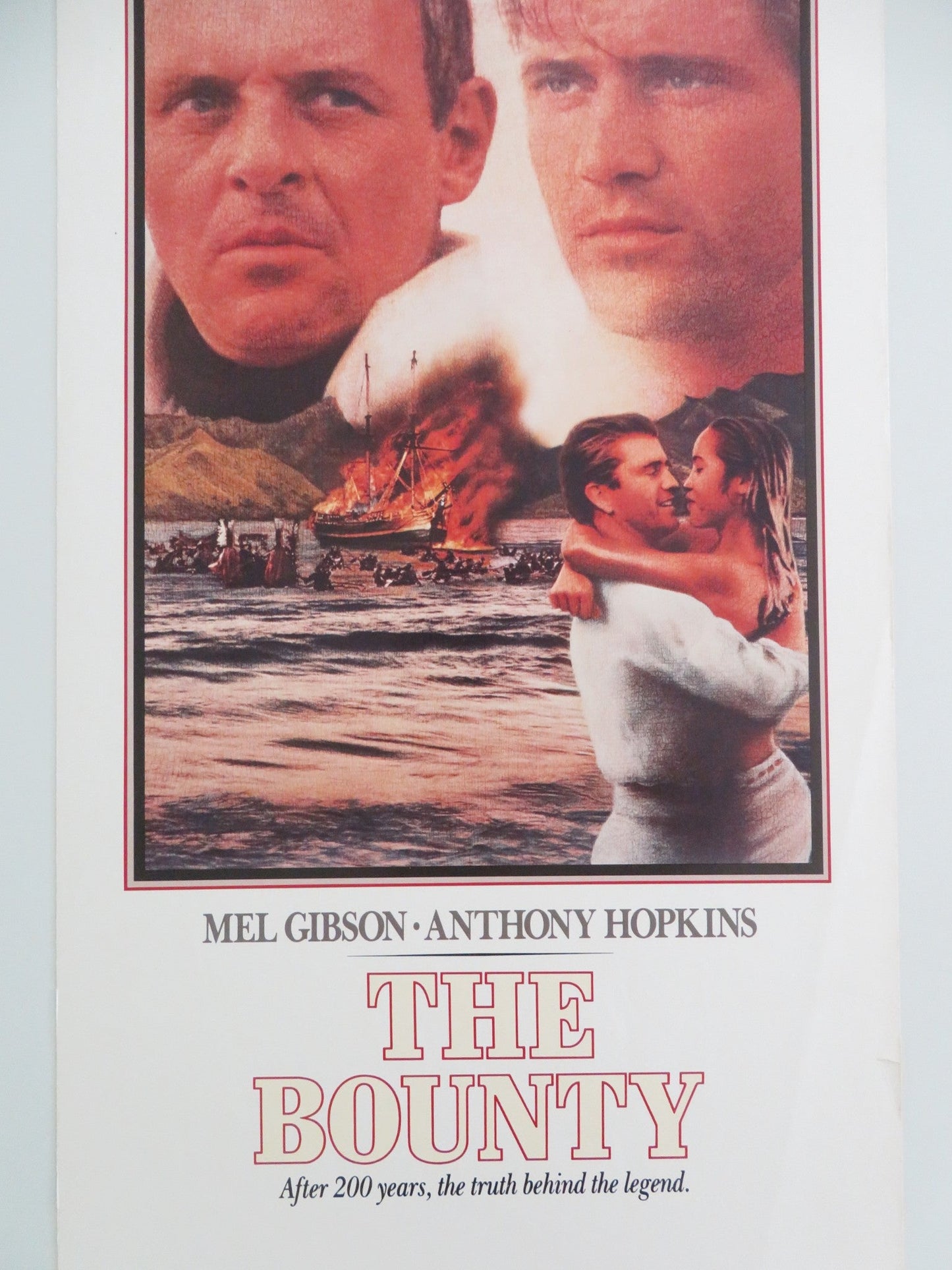 THE BOUNTY US INSERT POSTER MEL GIBSON ANTHONY HOPKINS 1984 Movie posters