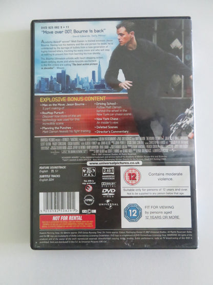 The Bourne Ultimatum (DVD) Matt Damon Julia Stiles 2007 Region 2, 5 Movie posters