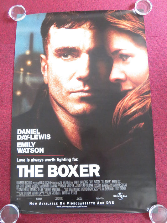 THE BOXER DVD AND VHS ONE SHEET ROLLED POSTER DANIEL DAY - LEWIS EMILY WATSON 1997 Rendezvous Cinema Movie posters