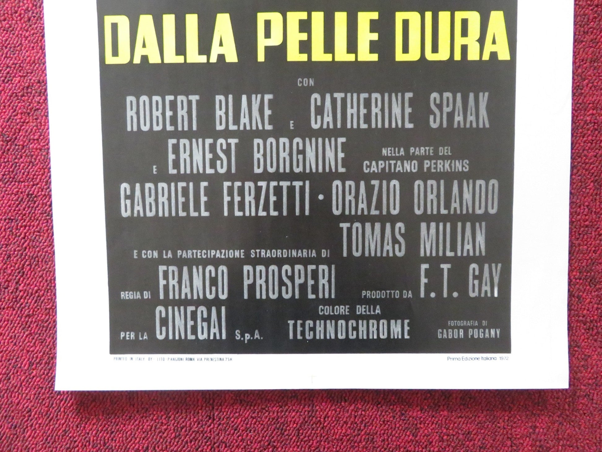 THE BOXER ITALIAN LOCANDINA POSTER ROBERT BLAKE CATHERINE SPAAK 1972 Rendezvous Cinema Movie posters