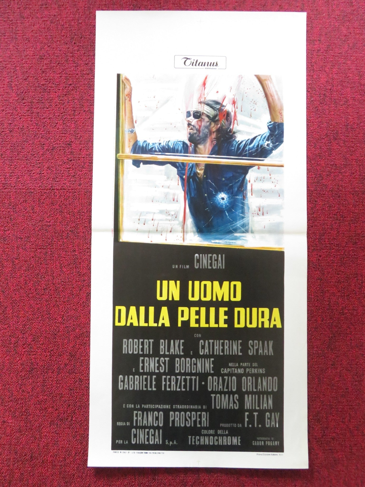 THE BOXER ITALIAN LOCANDINA POSTER ROBERT BLAKE CATHERINE SPAAK 1972 Rendezvous Cinema Movie posters