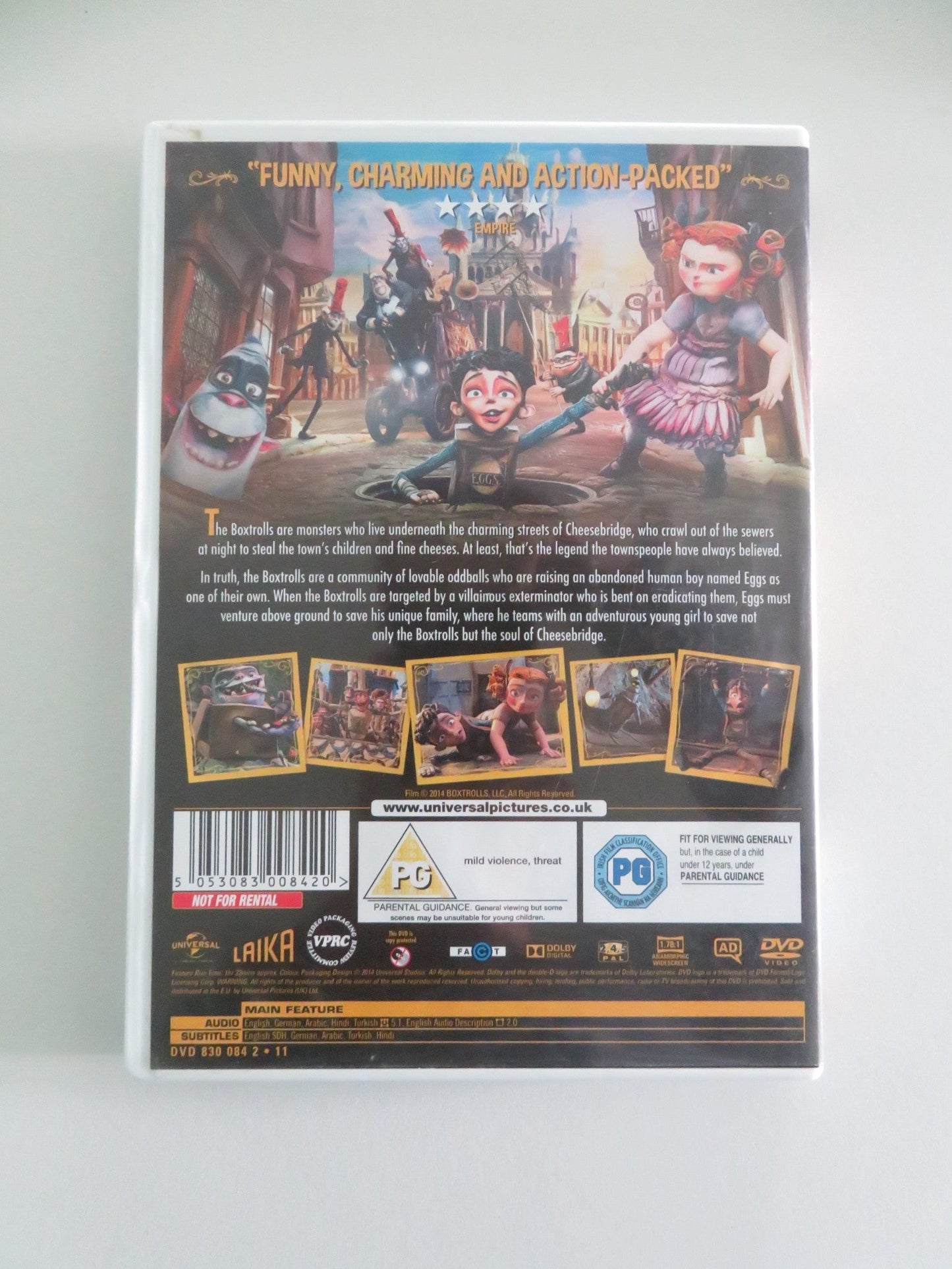 THE BOXTROLLS (DVD) STEVE BLUM BEN KINGSLEY 2014 REGION 2, 4, 5 Movie posters