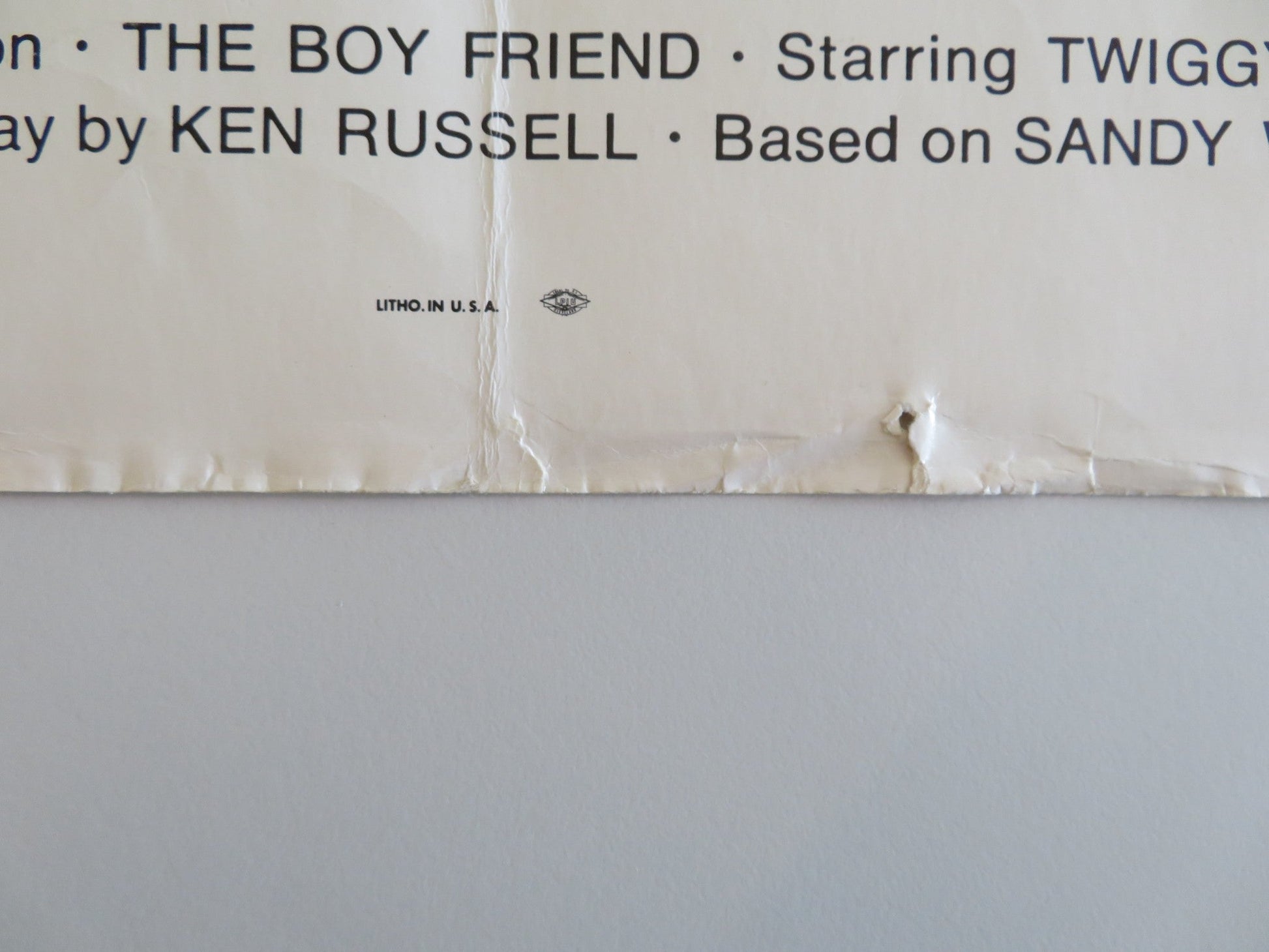 THE BOY FRIEND US HALF SHEET POSTER TWIGGY CHRISTOPHER GABLE 1971 Rendezvous Cinema Movie posters