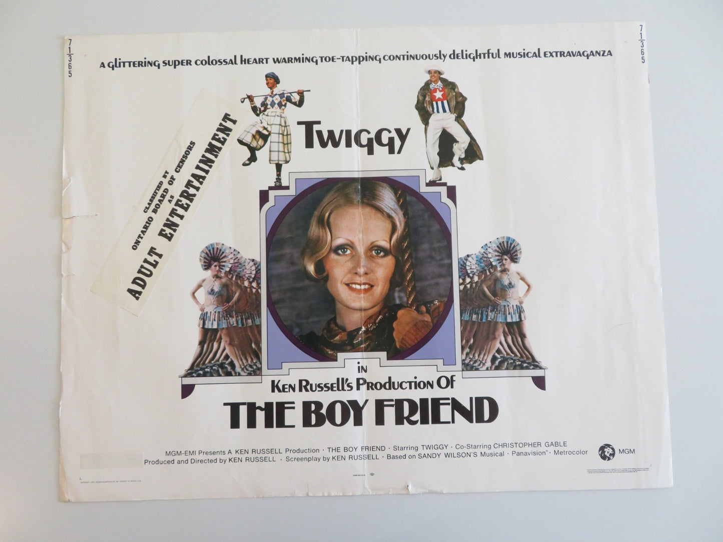 THE BOY FRIEND US HALF SHEET POSTER TWIGGY CHRISTOPHER GABLE 1971 Rendezvous Cinema Movie posters
