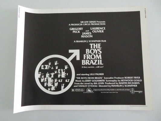 THE BOYS FROM BRAZIL US HALF SHEET (22"x 28") POSTER GREGORY PECK OLIVIER 1978 Movie posters