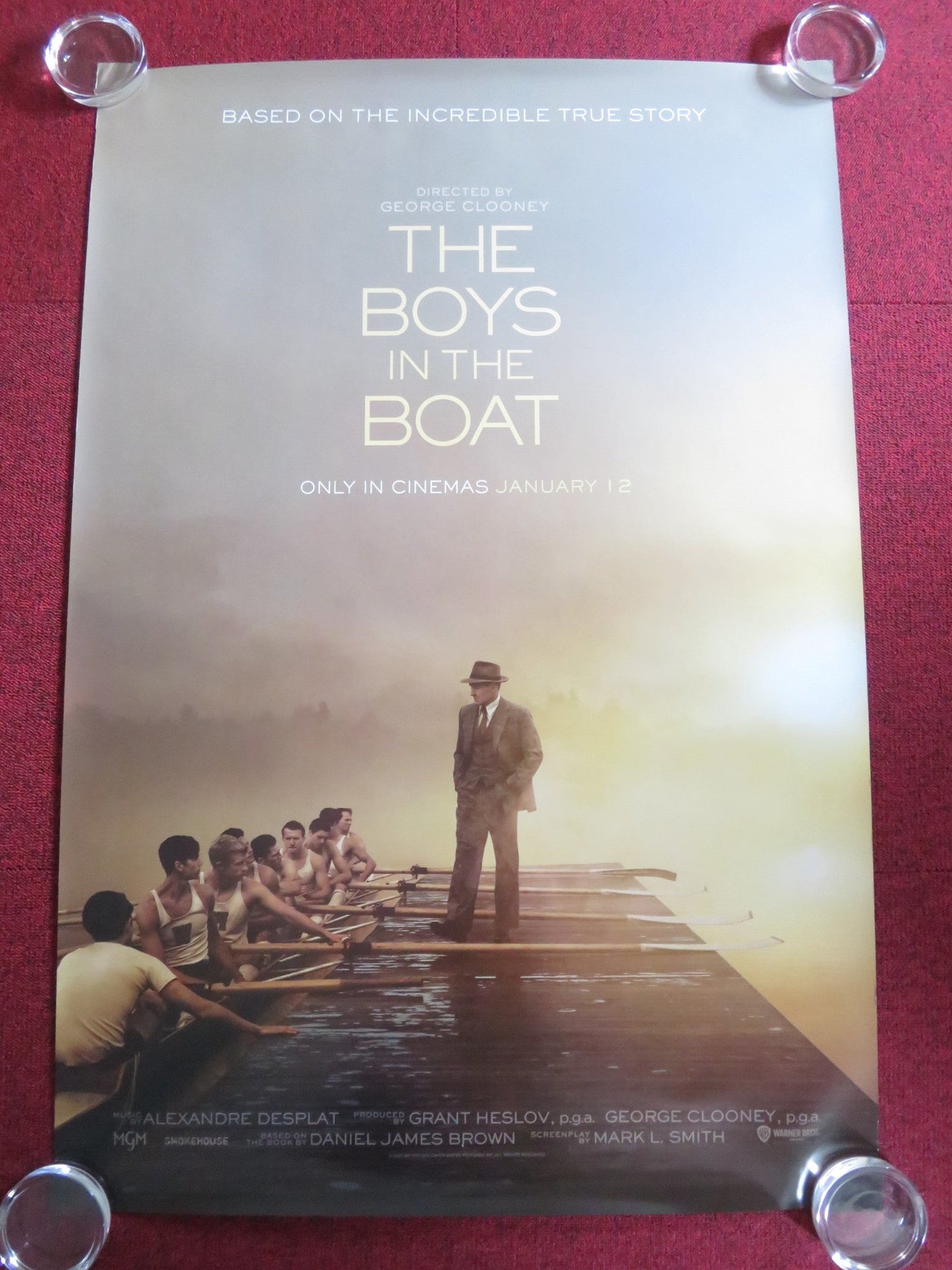 THE BOYS IN THE BOAT US ONE SHEET ROLLED POSTER JOEL EDGERTON CALLUM TURNER 2023 Rendezvous Cinema Movie posters