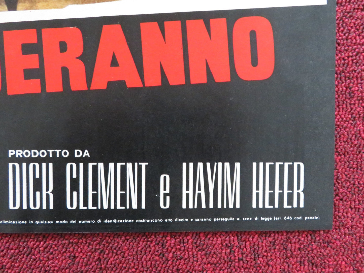 THE BOYS WILL NEVER BELIEVE IT - B ITALIAN FOTOBUSTA POSTER TOPOL CHANCE 1971 Rendezvous Cinema Movie posters