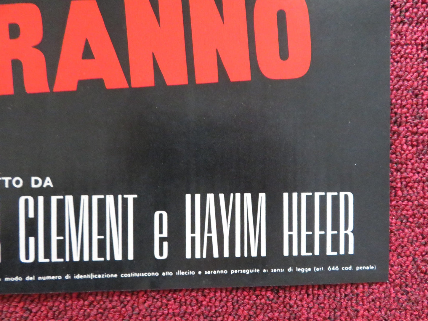 THE BOYS WILL NEVER BELIEVE IT - C ITALIAN FOTOBUSTA POSTER TOPOL CHANCE 1971 Rendezvous Cinema Movie posters