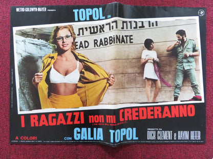 THE BOYS WILL NEVER BELIEVE IT - D ITALIAN FOTOBUSTA POSTER TOPOL CHANCE 1971 Rendezvous Cinema Movie posters