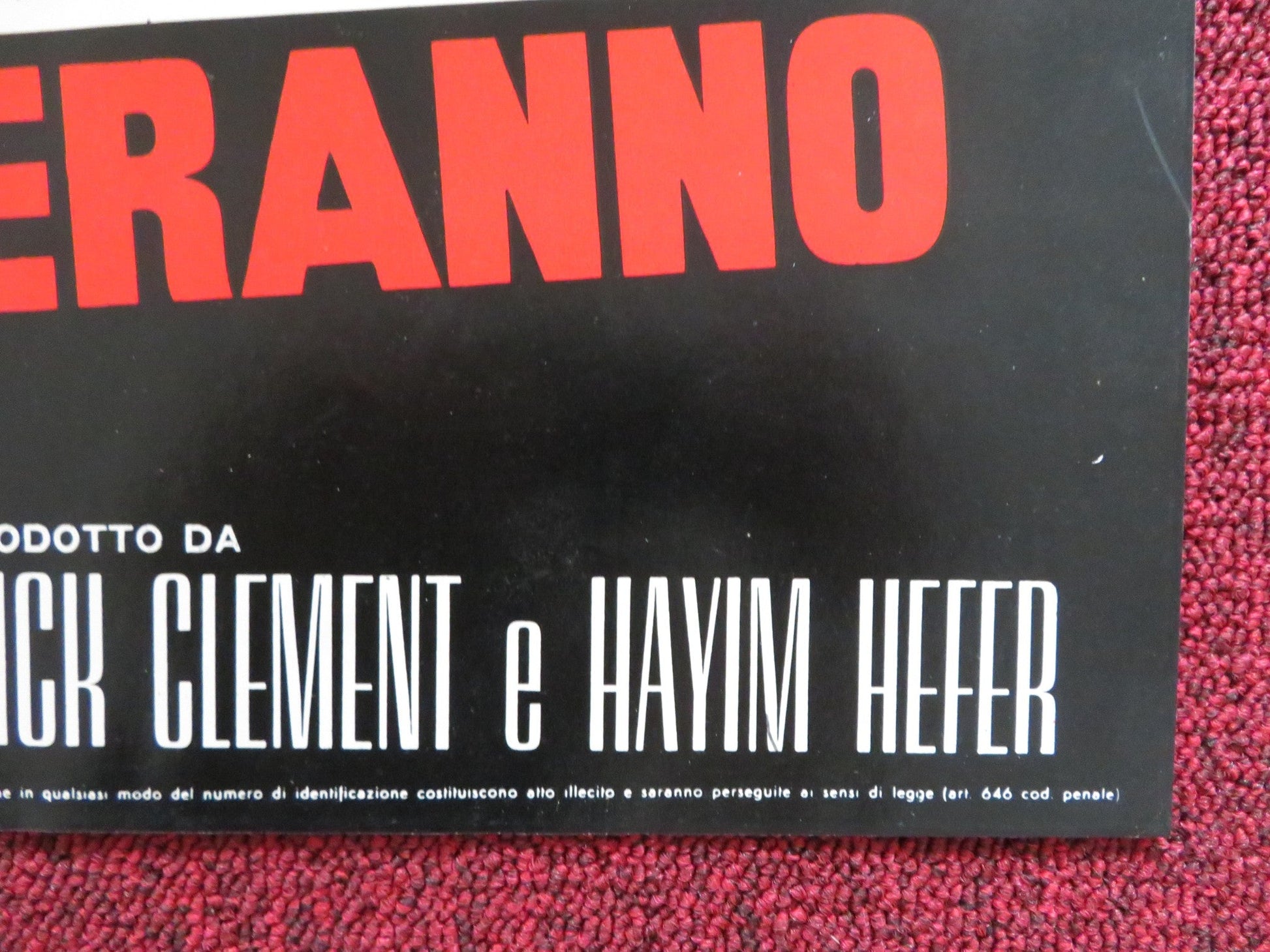 THE BOYS WILL NEVER BELIEVE IT - D ITALIAN FOTOBUSTA POSTER TOPOL CHANCE 1971 Rendezvous Cinema Movie posters