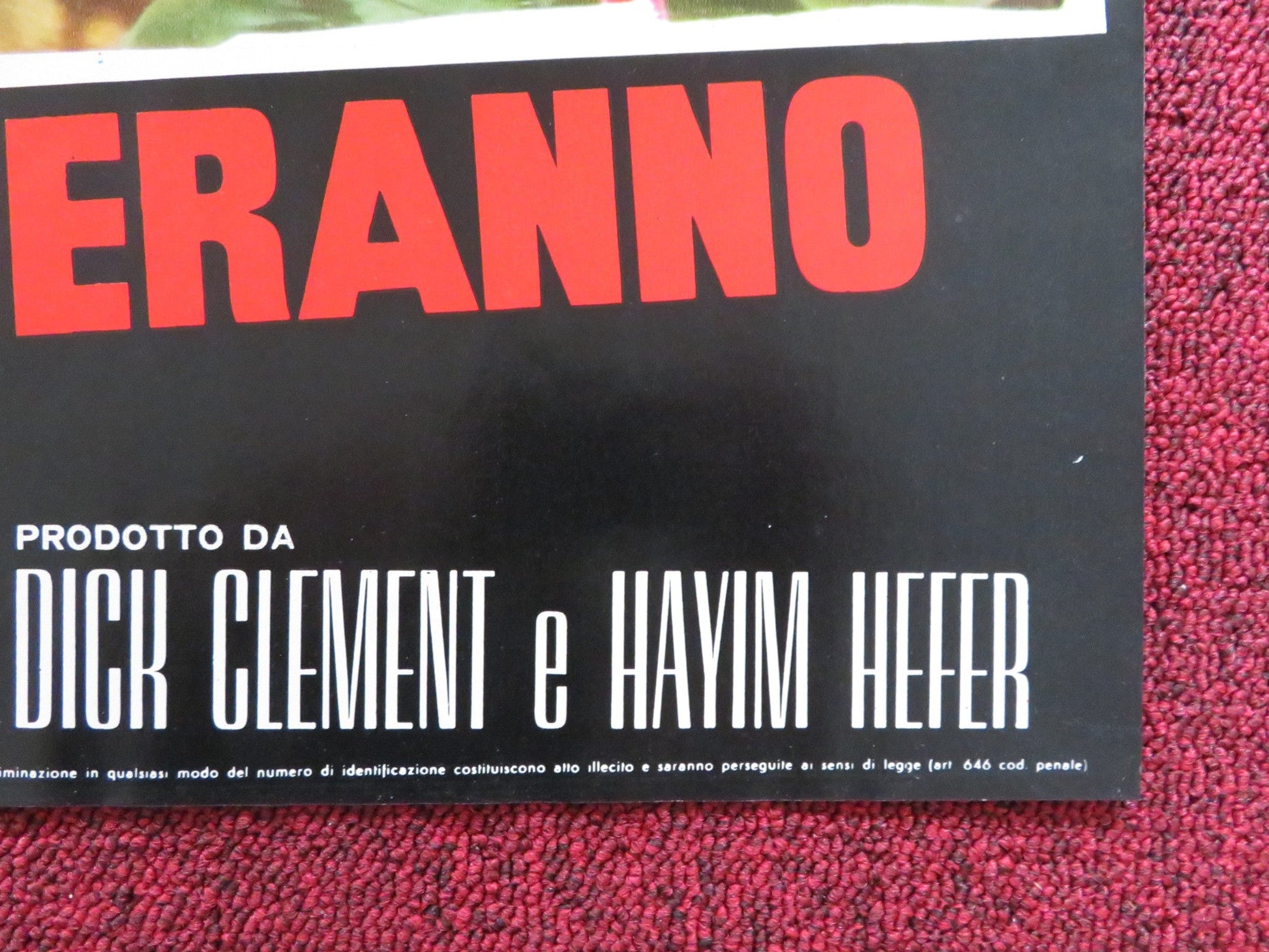 THE BOYS WILL NEVER BELIEVE IT - F ITALIAN FOTOBUSTA POSTER TOPOL CHANCE 1971 Rendezvous Cinema Movie posters