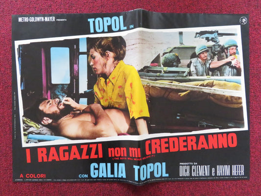 THE BOYS WILL NEVER BELIEVE IT - G ITALIAN FOTOBUSTA POSTER TOPOL CHANCE 1971 Rendezvous Cinema Movie posters