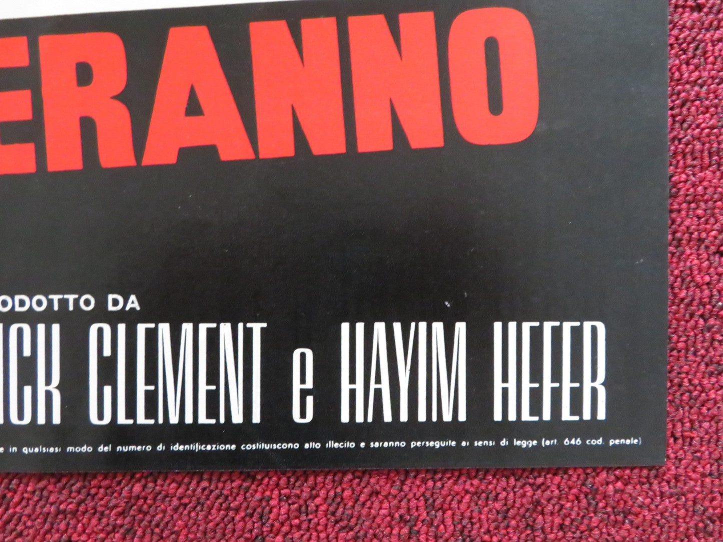 THE BOYS WILL NEVER BELIEVE IT - G ITALIAN FOTOBUSTA POSTER TOPOL CHANCE 1971 Rendezvous Cinema Movie posters